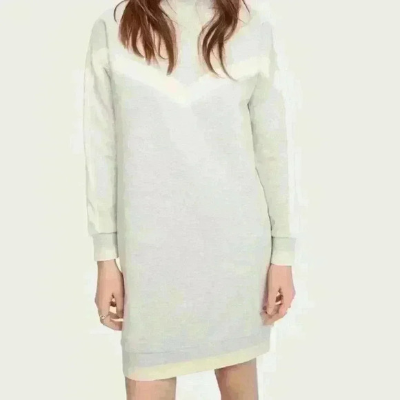 Scotch & Soda Color Block Sweat Dress - Picture 1 of 7